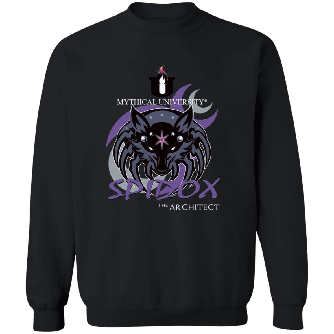 Mythical University (Spidox - The Architect)Gildan Crewneck Pullover Sweatshirt