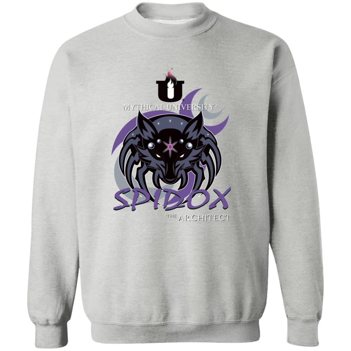 Mythical University (Spidox - The Architect)Gildan Crewneck Pullover Sweatshirt