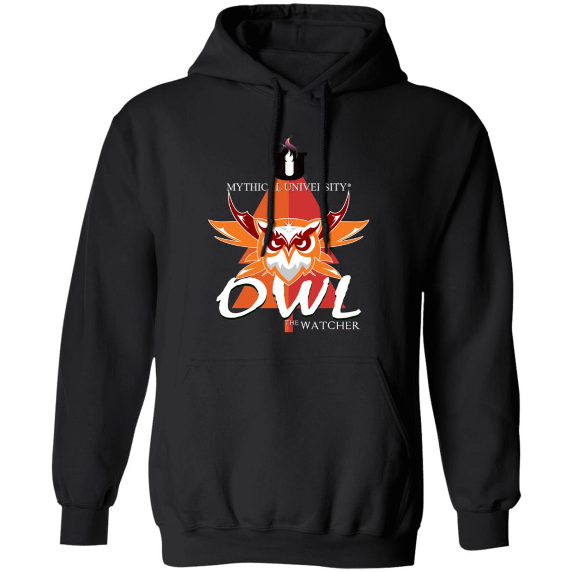 Mythical University (Owl - The Watcher) Gildan Pullover Hoodie