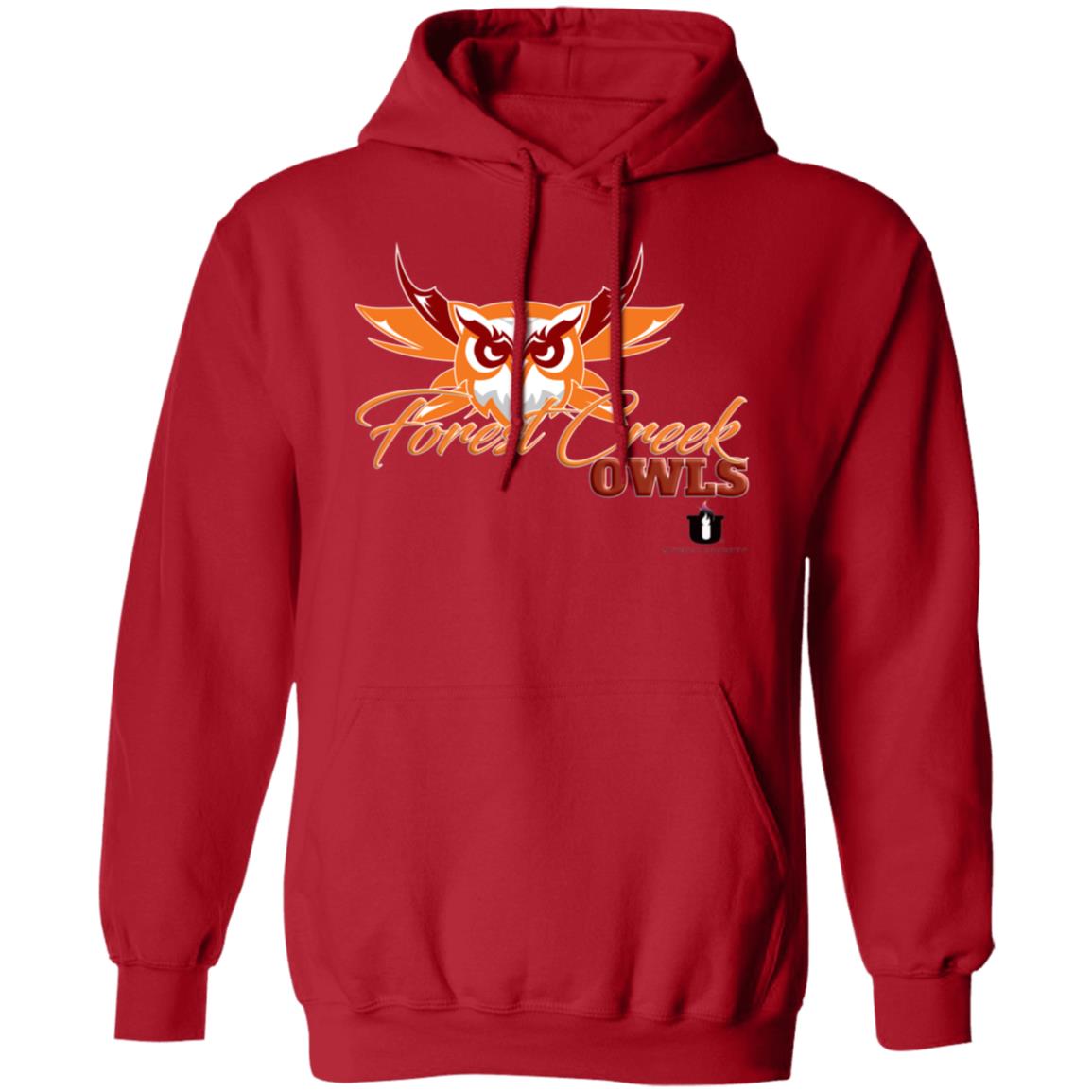 Mythical University Gildan Pullover Hoodie (Forest Creek Owls)