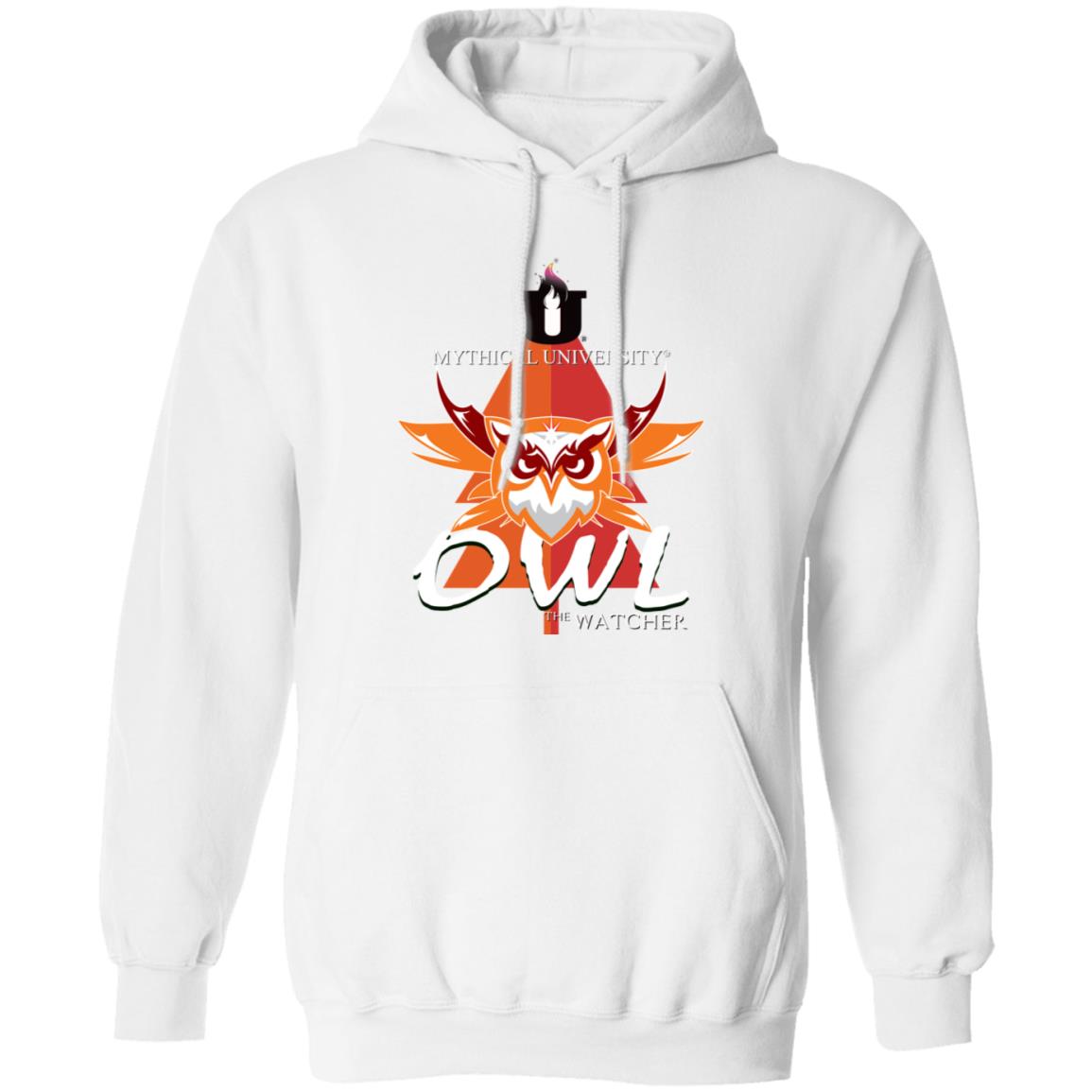 Mythical University (Owl - The Watcher) Gildan Pullover Hoodie