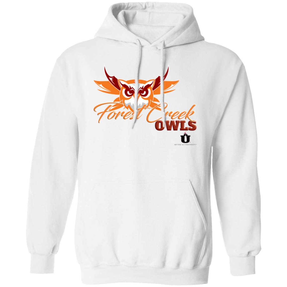 Mythical University Gildan Pullover Hoodie (Forest Creek Owls)