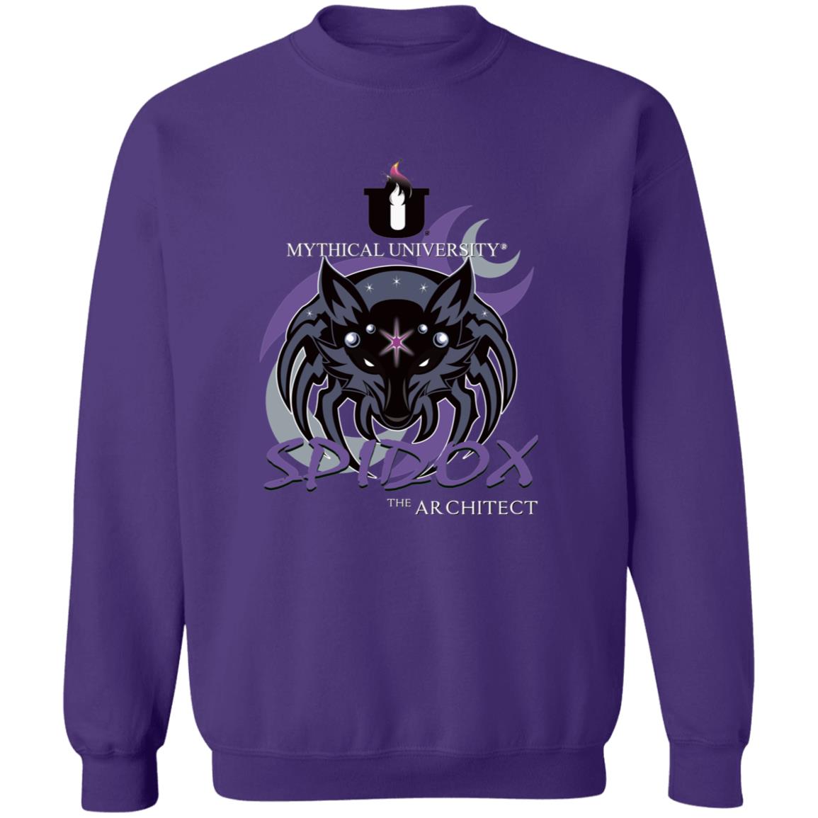 Mythical University (Spidox - The Architect)Gildan Crewneck Pullover Sweatshirt